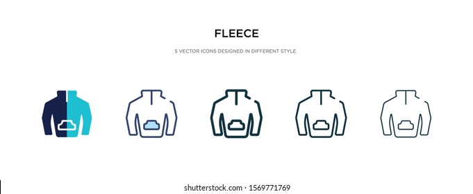 fleece icon in different style vector illustration. two colored and black fleece vector icons designed in filled, outline, line and stroke style can be used for web, mobile, ui