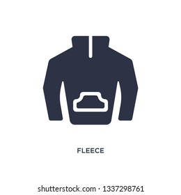 fleece isolated icon. Simple element illustration from clothes concept. fleece editable logo symbol design on white background. Can be use for web and mobile.