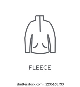 Fleece linear icon. Modern outline Fleece logo concept on white background from Clothes collection. Suitable for use on web apps, mobile apps and print media.