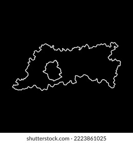 Flemish Brabant Province map, Provinces of Belgium. Vector illustration.