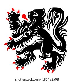 Flemish Lion. The Flemish Lion or Vlaamse Leeuw is the emblem of Flanders, it represents the Dutch community in northern Belgium.  