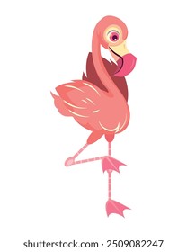flemish tropical bird icon isolated