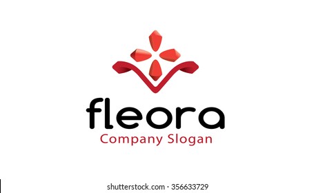 Fleora Design Logo Illustration