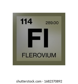 Elemento flerovium de la tabla periódica