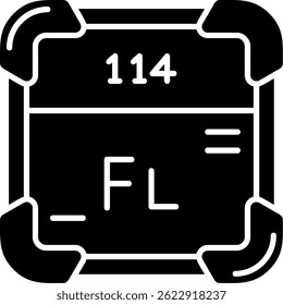 Flerovium Line vector Icon Design