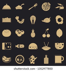 Flesh icons set. Simple set of 25 flesh vector icons for web for any design