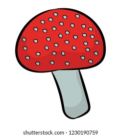 A fleshy cultivation used in diet, a mushroom icon