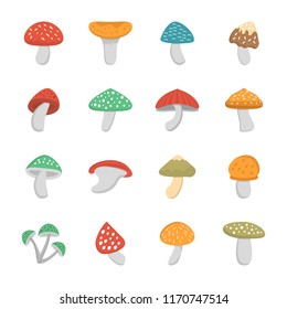 
Fleshy Fruit flat icons
