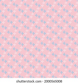 Fleur De Lis ancient french floral royal seamless pattern with ornament of fleur-de-lis elements on pink background. Vintage interior accessories or textile theme. Baroque pattern