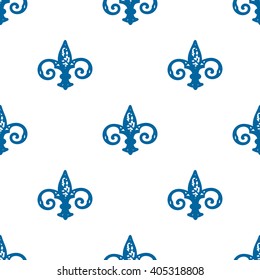 Fleur De Lis Background Texture Seamless Stock Vector (royalty Free 