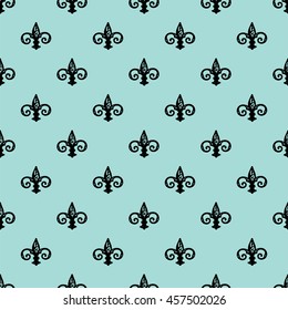 Fleur De Lis Background Texture Seamless Stock Vector (Royalty Free ...