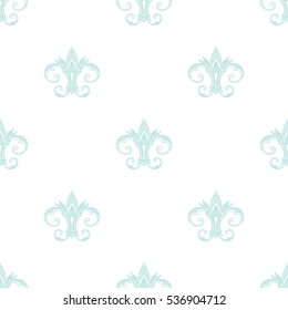 Fleur de Lis background texture. Seamless pattern. Vector illustration