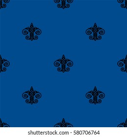 Fleur de Lis background texture. Seamless pattern. Vector illustration