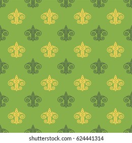 Fleur de Lis background texture. Seamless pattern. Vector illustration