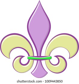 Fleur De Lis Calligraphic, Fleur-De-Lys Or Flower-De-Luce, The Decorative Stylized Lily Vector Art Illustration