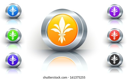 Fleur-De-Lis-Farbtasten-Set