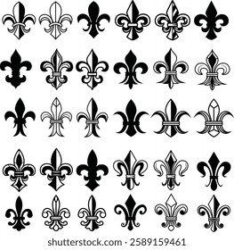 Fleur de lis Designs Set Bundle