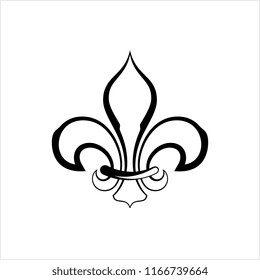 Fleur De Lis Fleurdelys Flowerdeluce Decorative Stock Vector (Royalty ...