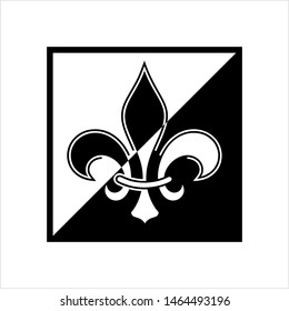 Fleur De Lis, Fleur-De-Lys Or Flower-De-Luce, The Decorative Stylized Lily Vector Art Illustration