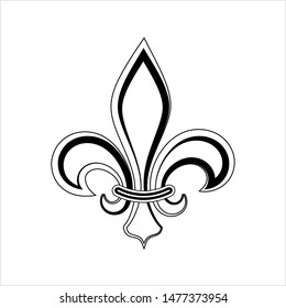 Fleur De Lis Fleurdelys Flowerdeluce Decorative Stock Vector (Royalty ...