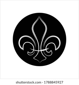 Fleur de Lis, Fleur-De-Lys oder Blume-De-Luce, die dekorative Lily-Vektorgrafik