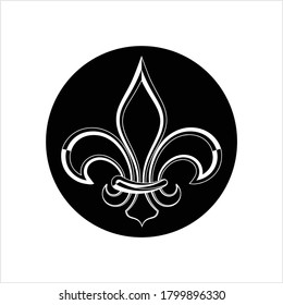 Fleur de Lis, Fleur-De-Lys oder Blume-De-Luce, die dekorative Lily-Vektorgrafik