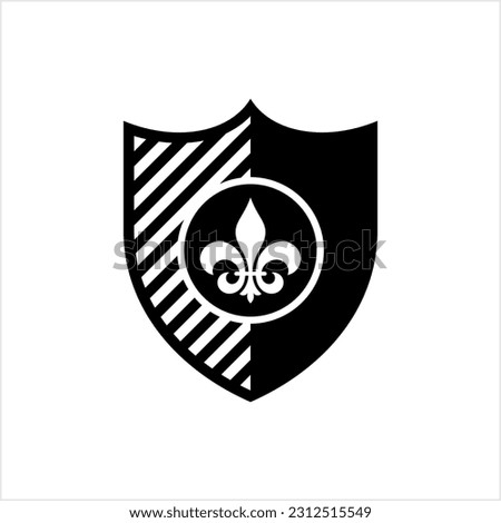 Fleur De Lis, Fleur-De-Lys Or Flower-De-Luce, The Decorative Stylized Lily Vector Art Illustration