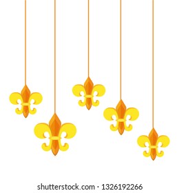 fleur de lis hanging