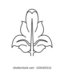 A Fleur De Lis heraldic coat of arms graphic design element