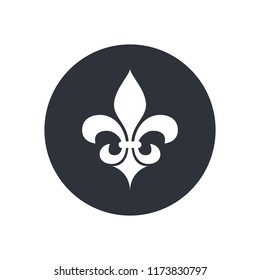 Fleur De Lis Heraldic Icon 