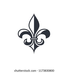 Fleur De Lis Heraldic Icon Stock Vector (Royalty Free) 1173830800 ...