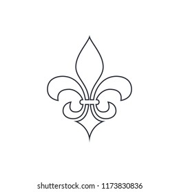 fleur de lis heraldic icon 