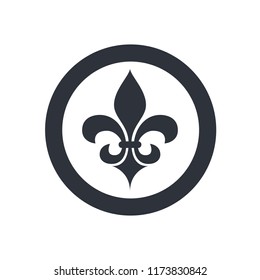 Fleur De Lis Heraldic Icon 