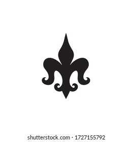 Fleur de Lis Heraldic Icon In Trendy  Design Vector Eps 10