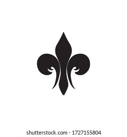 Fleur de Lis Heraldic Icon In Trendy  Design Vector Eps 10