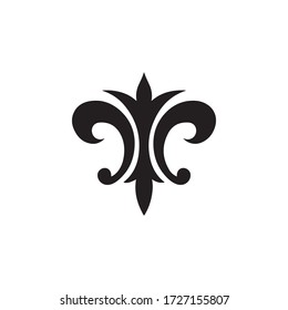 Fleur de Lis Heraldic Icon In Trendy  Design Vector Eps 10