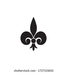 Fleur de Lis Heraldic Icon In Trendy  Design Vector Eps 10