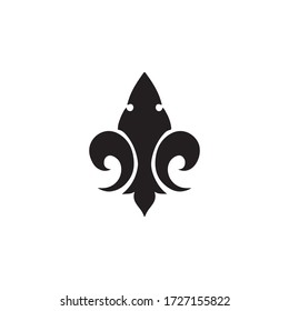Fleur de Lis Heraldic Icon In Trendy  Design Vector Eps 10
