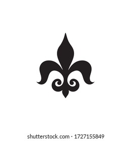 Fleur de Lis Heraldic Icon In Trendy  Design Vector Eps 10