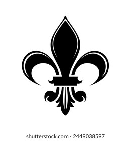 Icono heráldico Fleur de lis. Vector