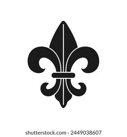 Fleur de lis heraldic icon. Vector