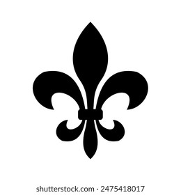 Fleur de lis heraldic icon. Vector	