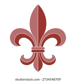 Fleur de lis heraldic lily ornament clip art