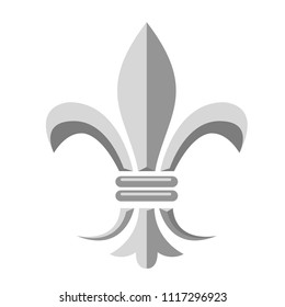 Fleur de lis - heraldic symbol of french royal monarchy