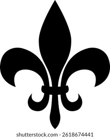 Fleur de lis icon. Floral design signs and symbols.