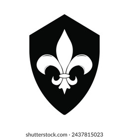 fleur de lis icon illustration symbol design