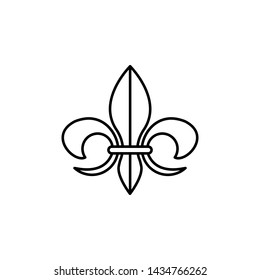 Fleur de lis icon, logo, symbol design template
