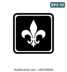 fleur de lis icon vector design template