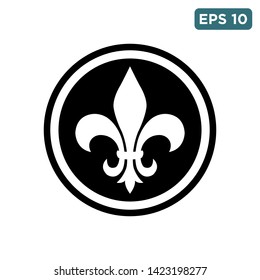 fleur de lis icon vector design template