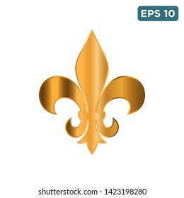 fleur de lis icon vector design template